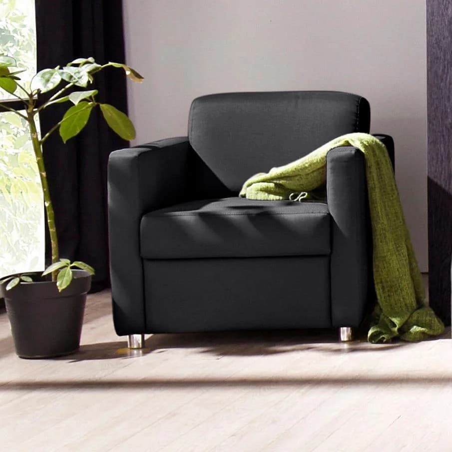 Sessel SIT & MORE Belfort Schwarz Modern