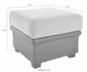 SIT & MORE Polsterhocker Savona Beige Kunstleder Bild 5