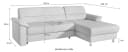 SIT & MORE Ecksofa Ascara L-Form Anthrazit Boxspring Bild 4