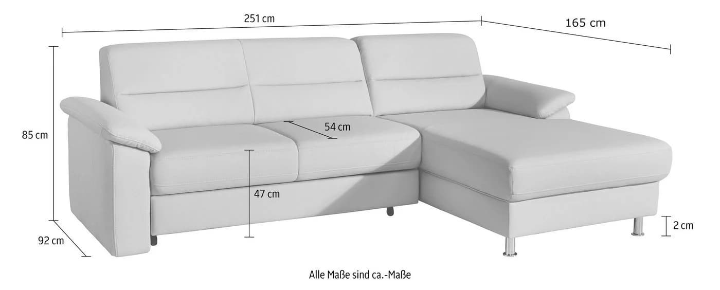SIT & MORE Ecksofa Ascara L-Form Anthrazit Boxspring - Bild 4