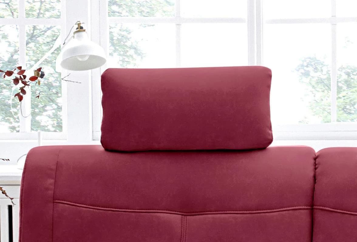 Sit & More Kopfstütze Sonoma Bordeaux Luxus-Microfaser