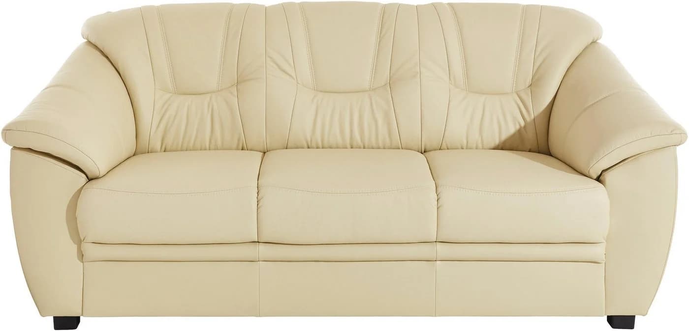 SIT & MORE Savona 3-Sitzer Sofa Beige mit Bettfunktion