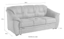 SIT & MORE Safira 3-Sitzer Sofa Grau mit Bettfunktion Bild 5