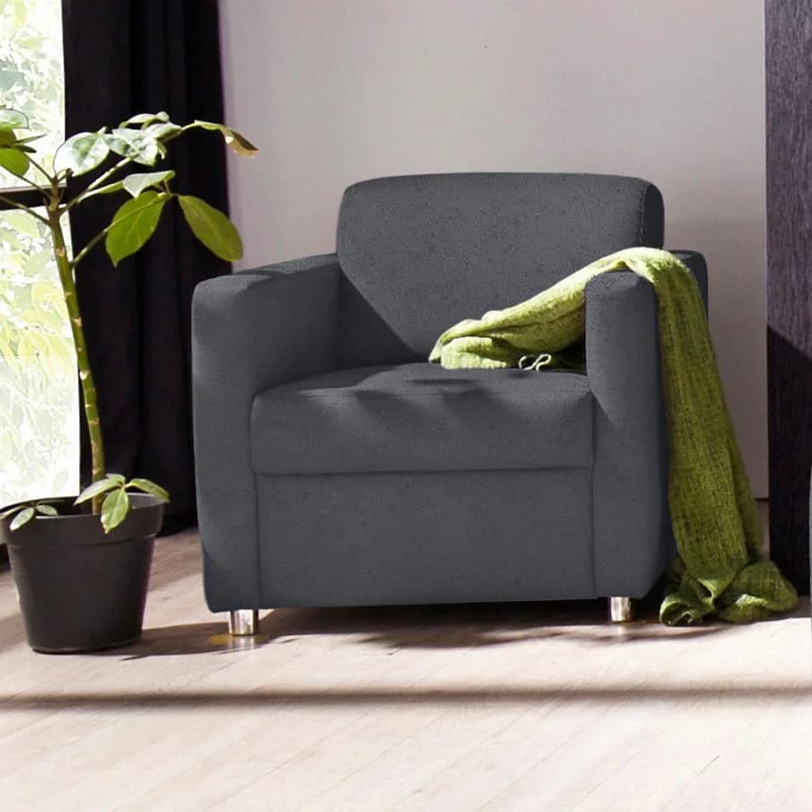 Sessel SIT & MORE 'Belfort' grau - Moderner Polstersessel