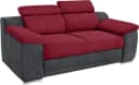 SIT & MORE 2-Sitzer Sofa Xenia Dunkelgrau Bordeaux mit Kopfteilverstellung Bild 2