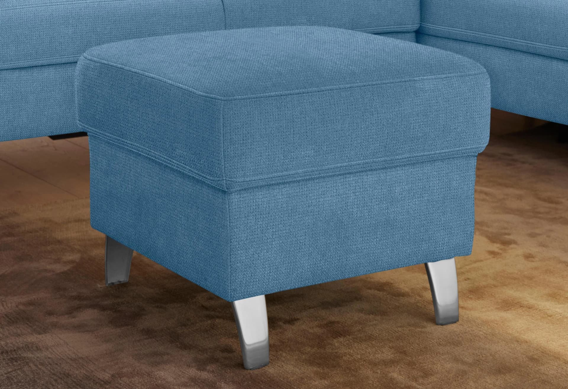 SIT & MORE Hocker Arngast Hellblau Microfaser