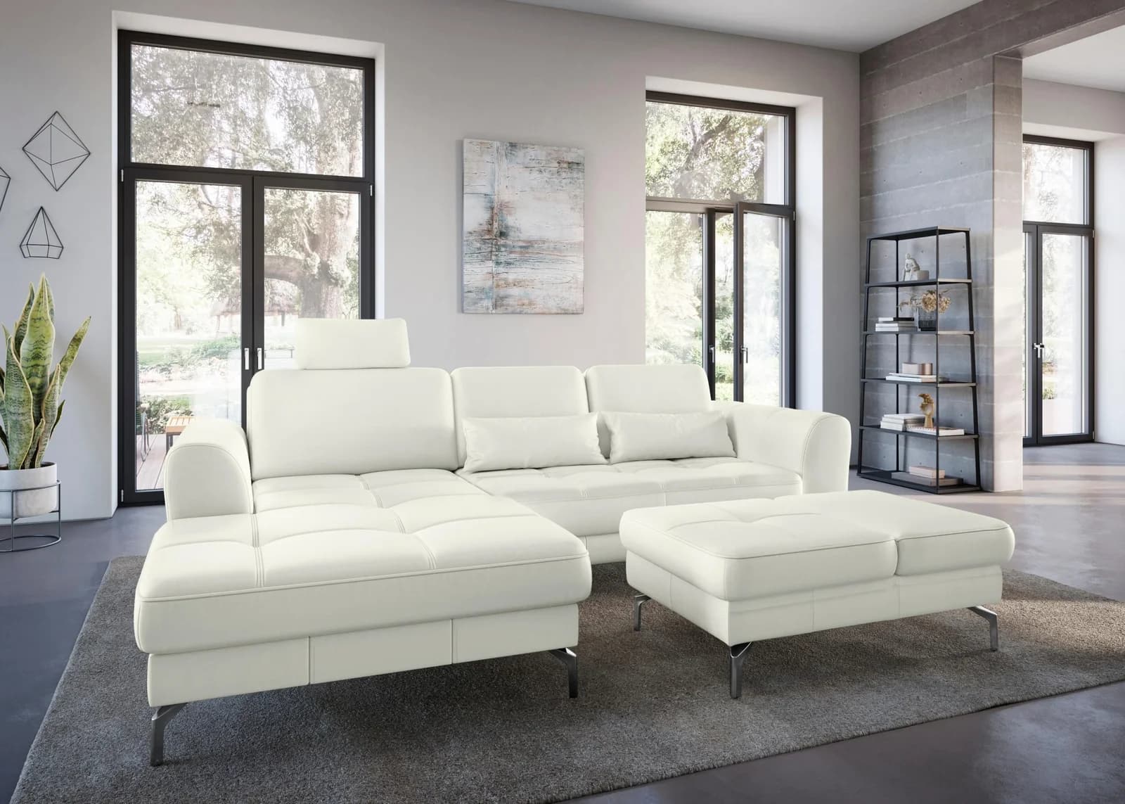 SIT & MORE Sofakissen Bendigo Altweiß 2-er Set