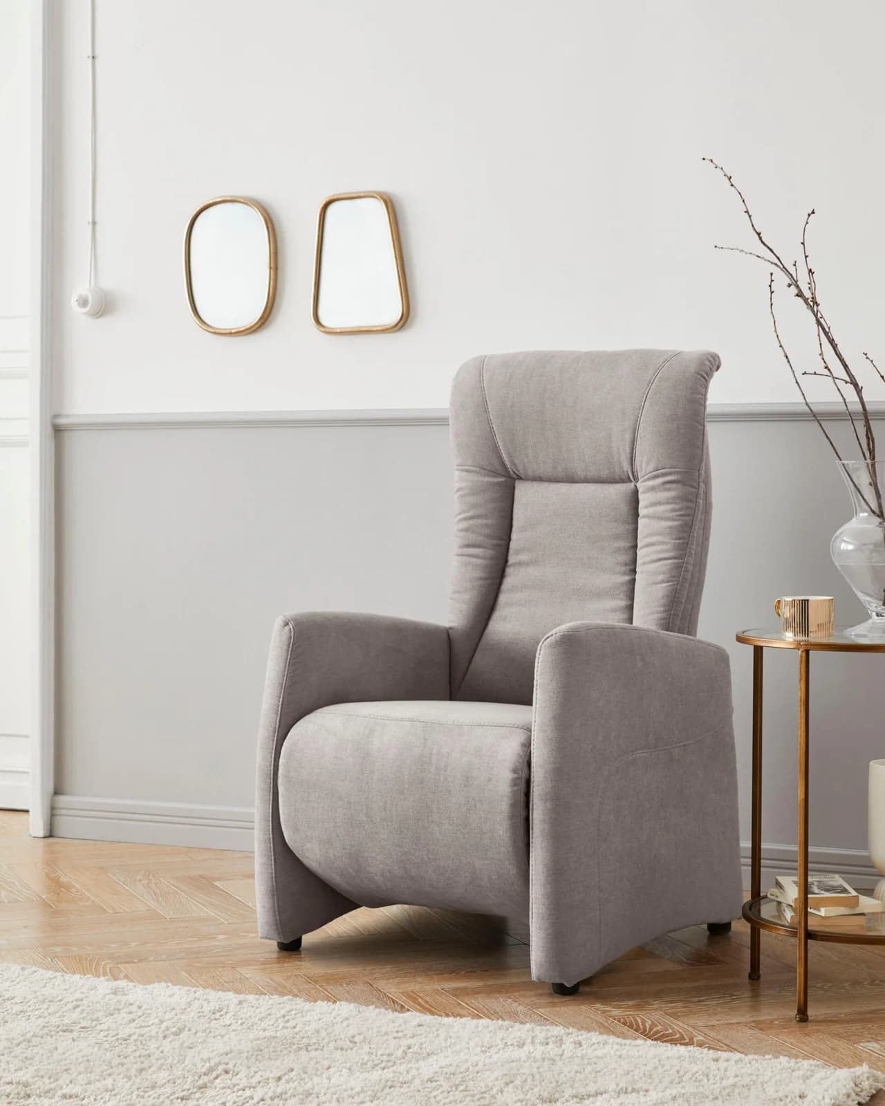 TV-Sessel SIT & MORE Melissa Grau Manuell Verstellbar