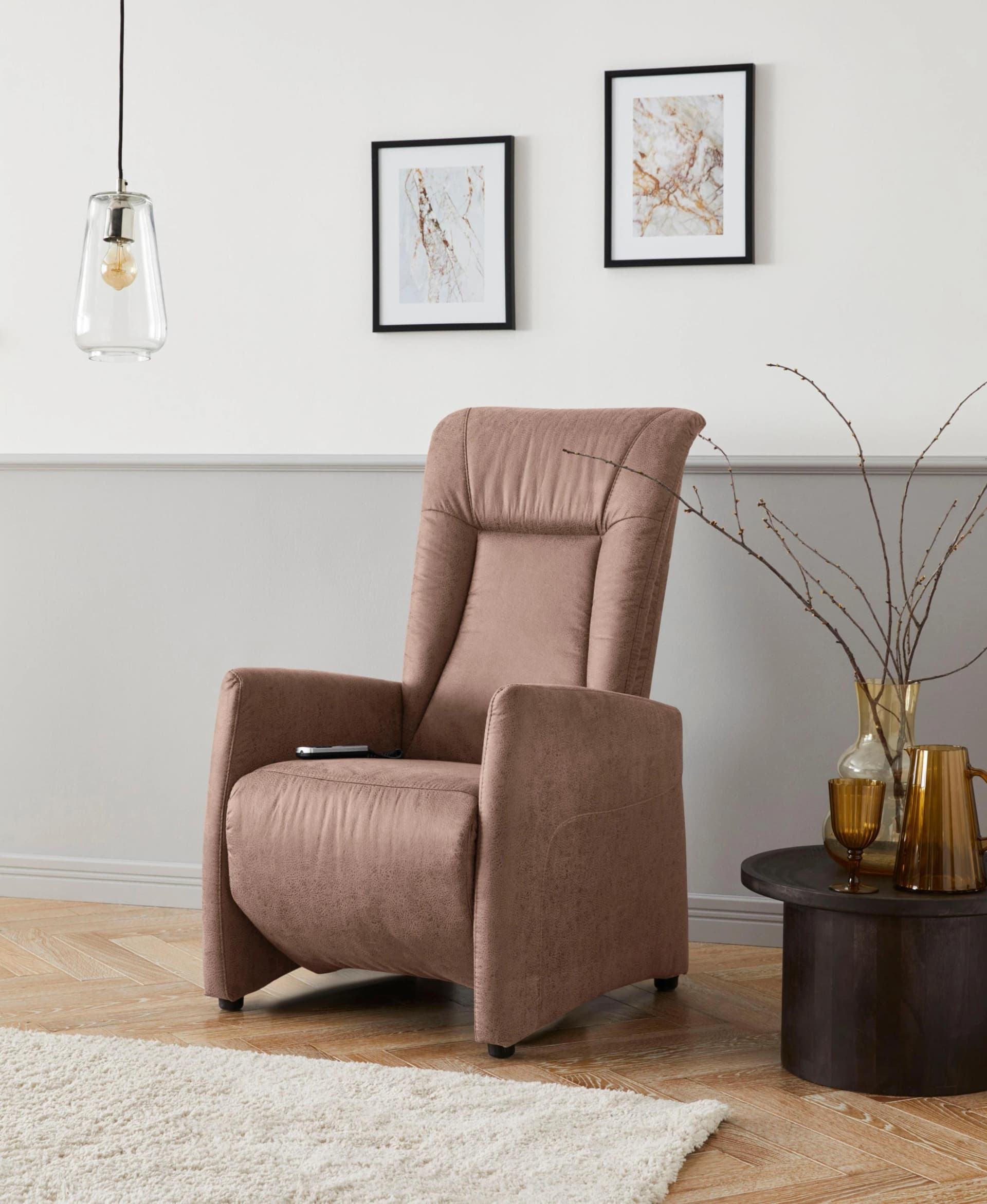 SIT & MORE TV-Sessel Melissa Elektrisch Verstellbar Braun
