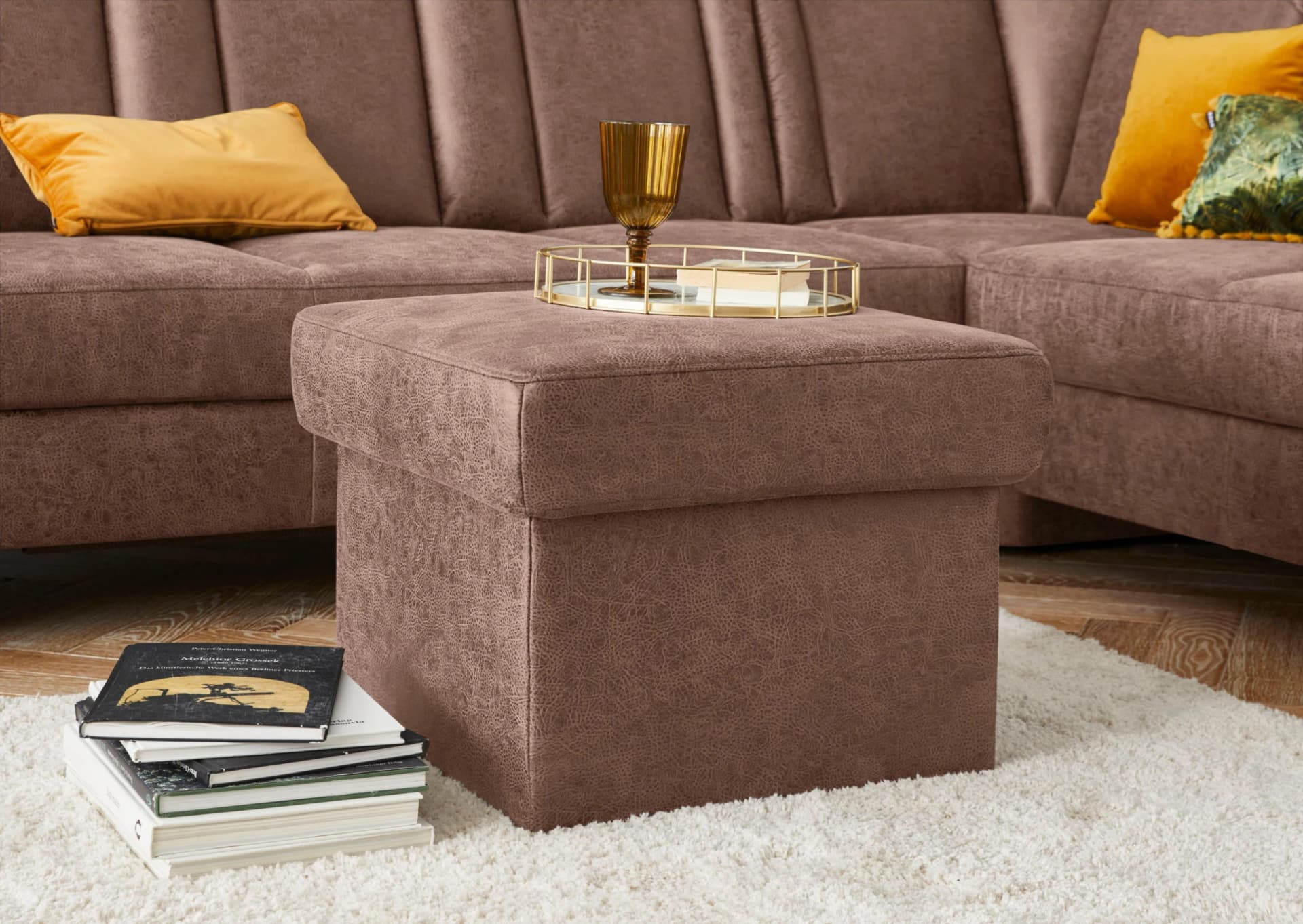 SIT & MORE Stauraumhocker Melissa Braun Klassisches Design