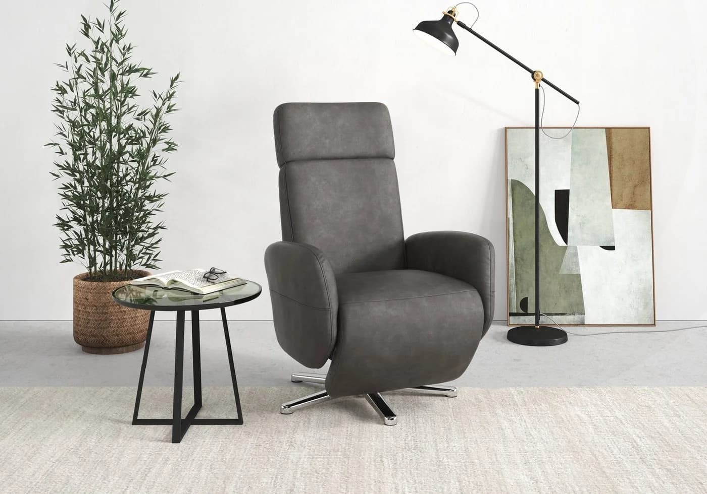 Sit & More TV-Sessel Grenoble Anthrazit mit Kopfteilverstellung - Bild 2