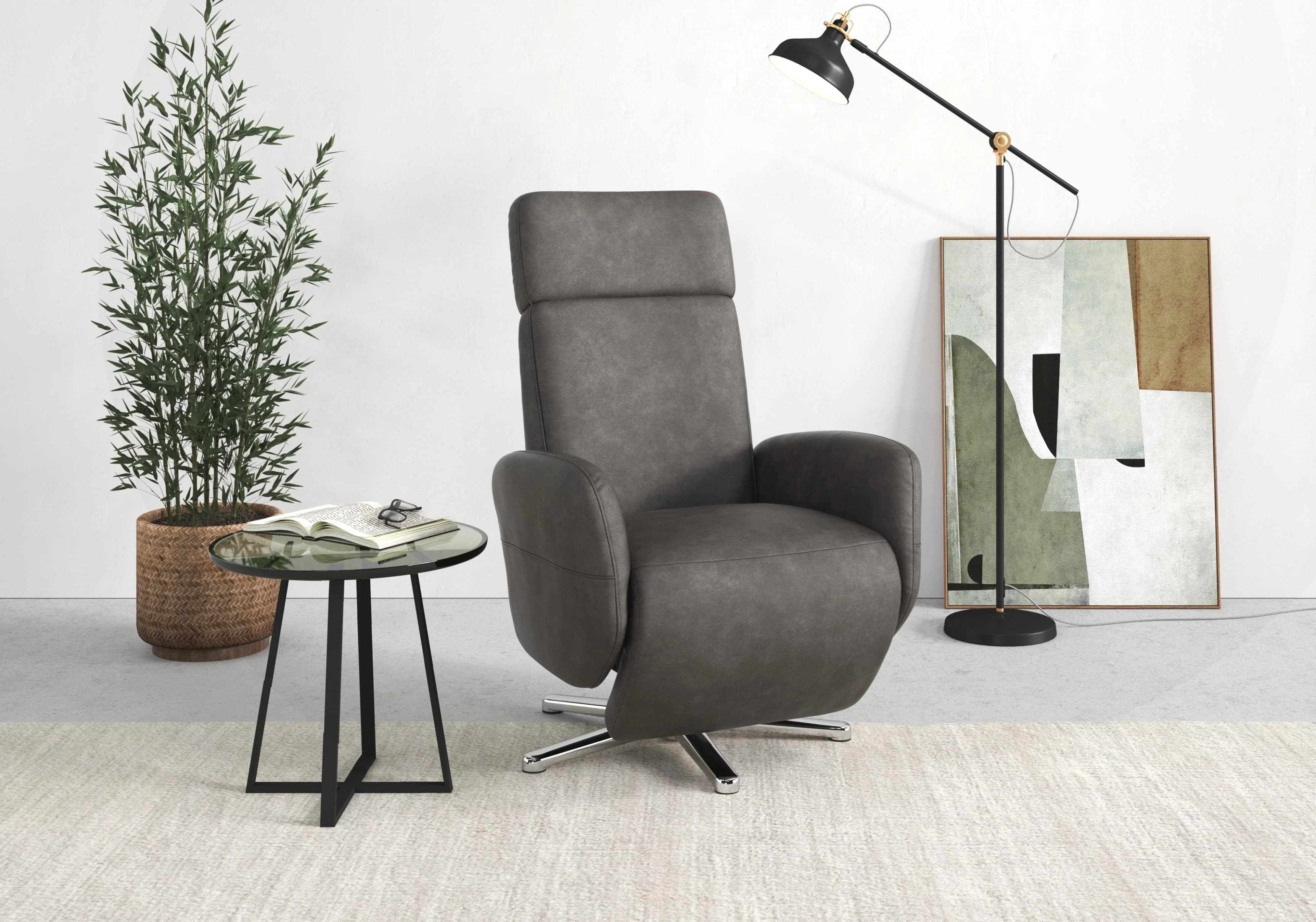 SIT & MORE TV-Sessel Grenoble Elektrisch Verstellbar mit Aufstehhilfe Anthrazit