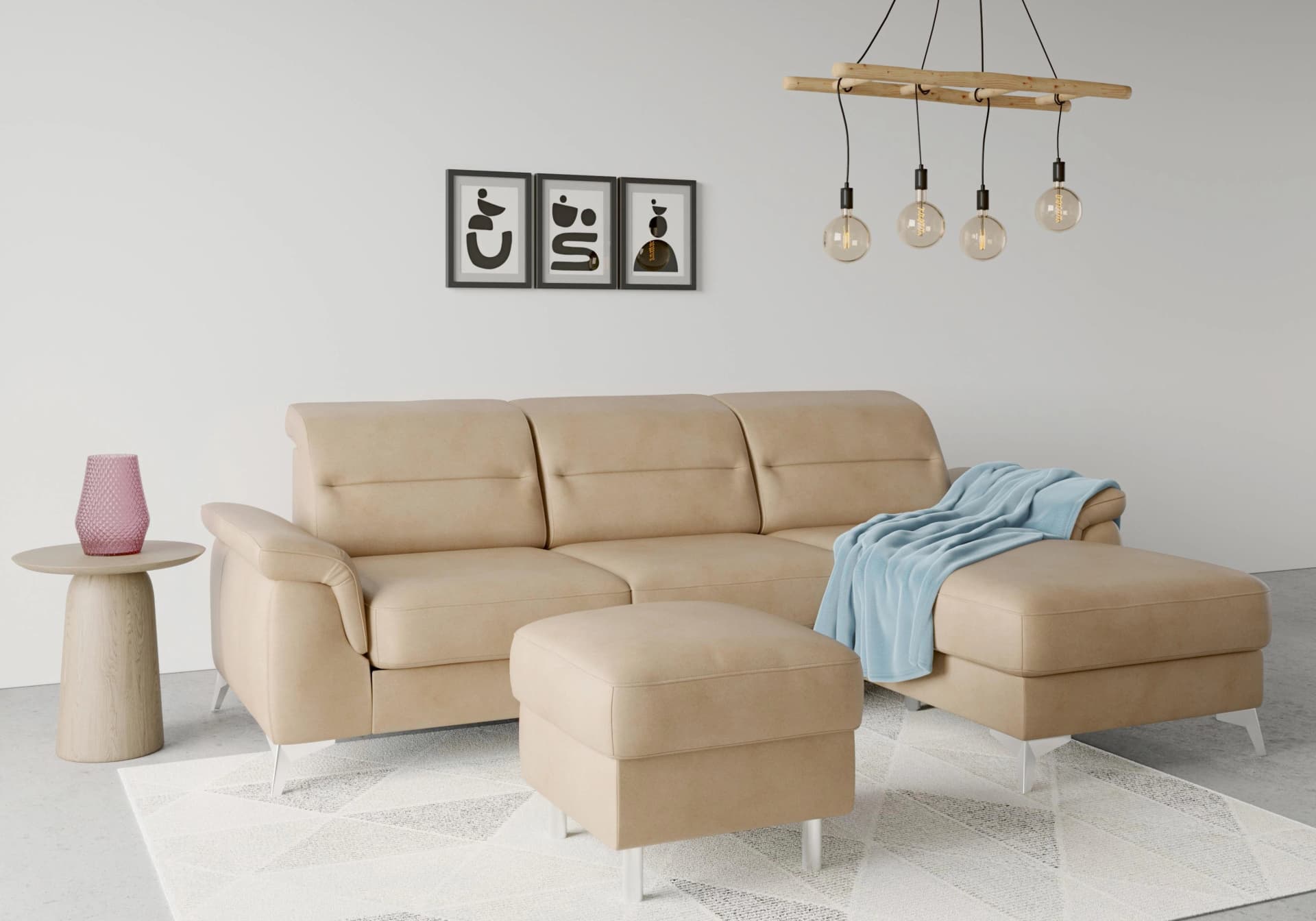 SIT & MORE Stauraumhocker Sinatra Braun Abnehmbar