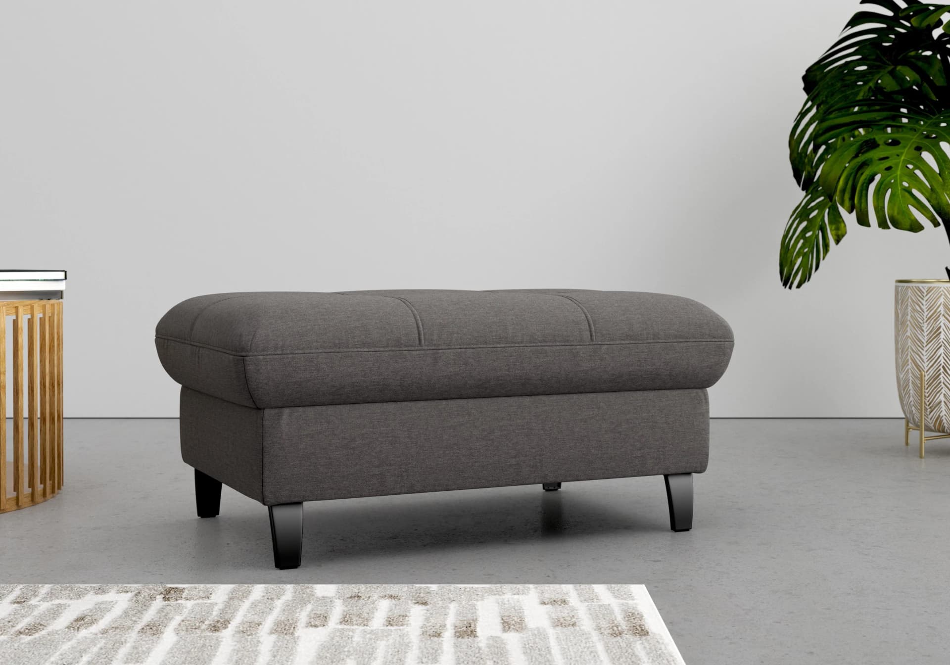 SIT & MORE Stauraumhocker Maggiore Grau Fango