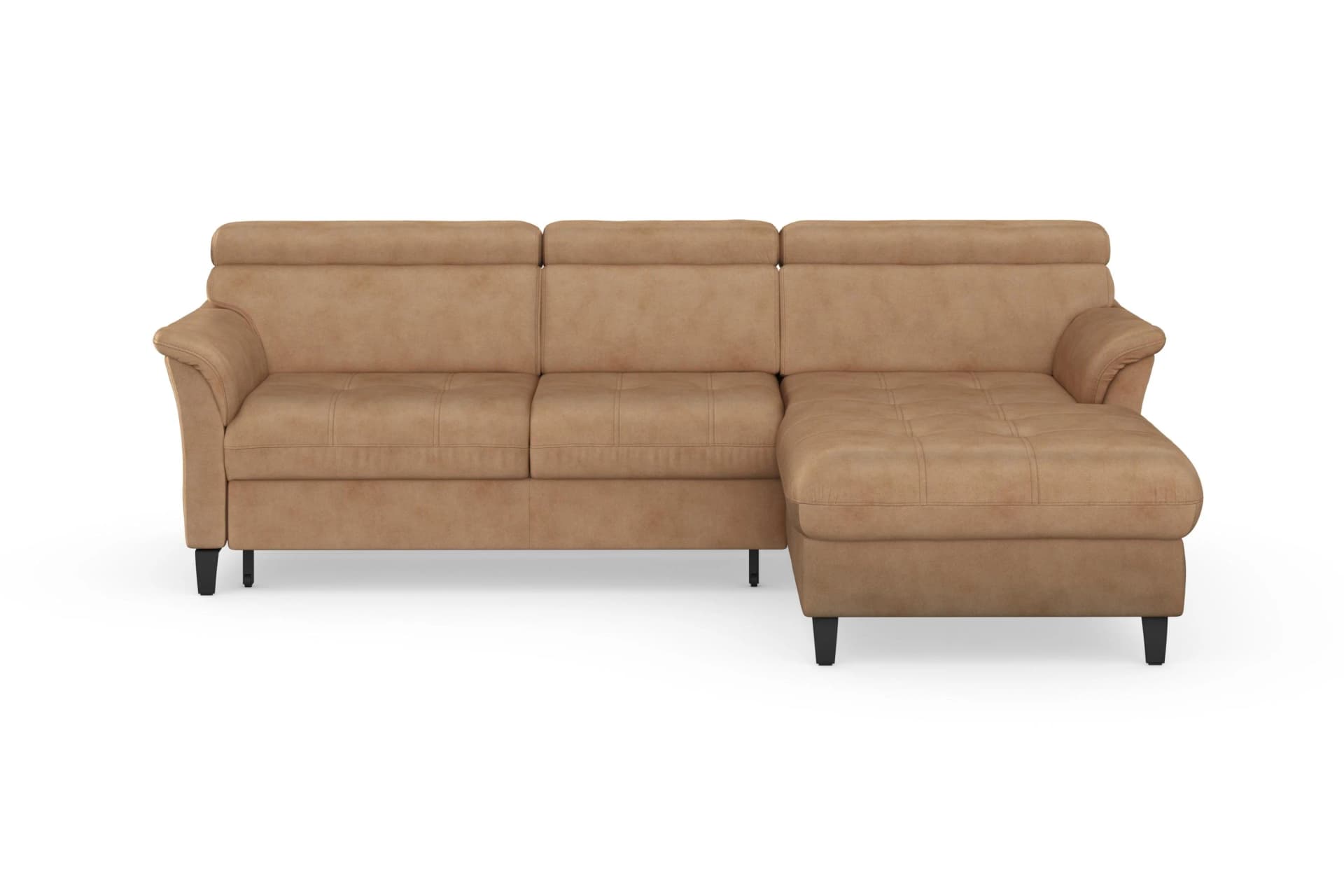 SIT & MORE Ecksofa Marano L-Form Braun mit Bettfunktion und Kopfteilverstellung