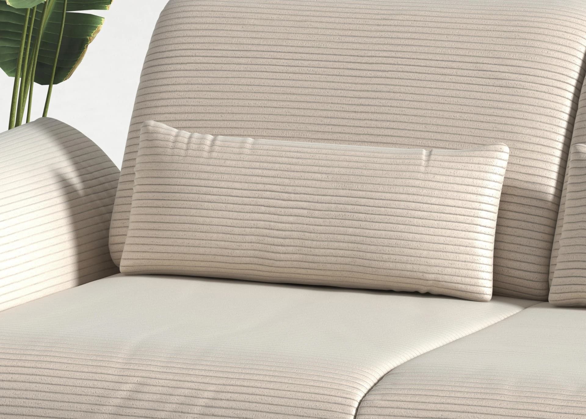 Home Affaire Sofakissen Coco Creme Breitcord 2er-Set