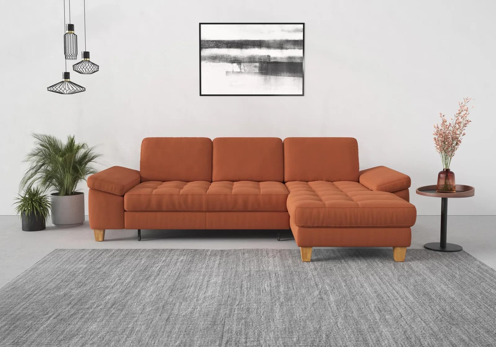 SIT & MORE Ecksofa Westham L-Form mit Bettfunktion und Recamiere