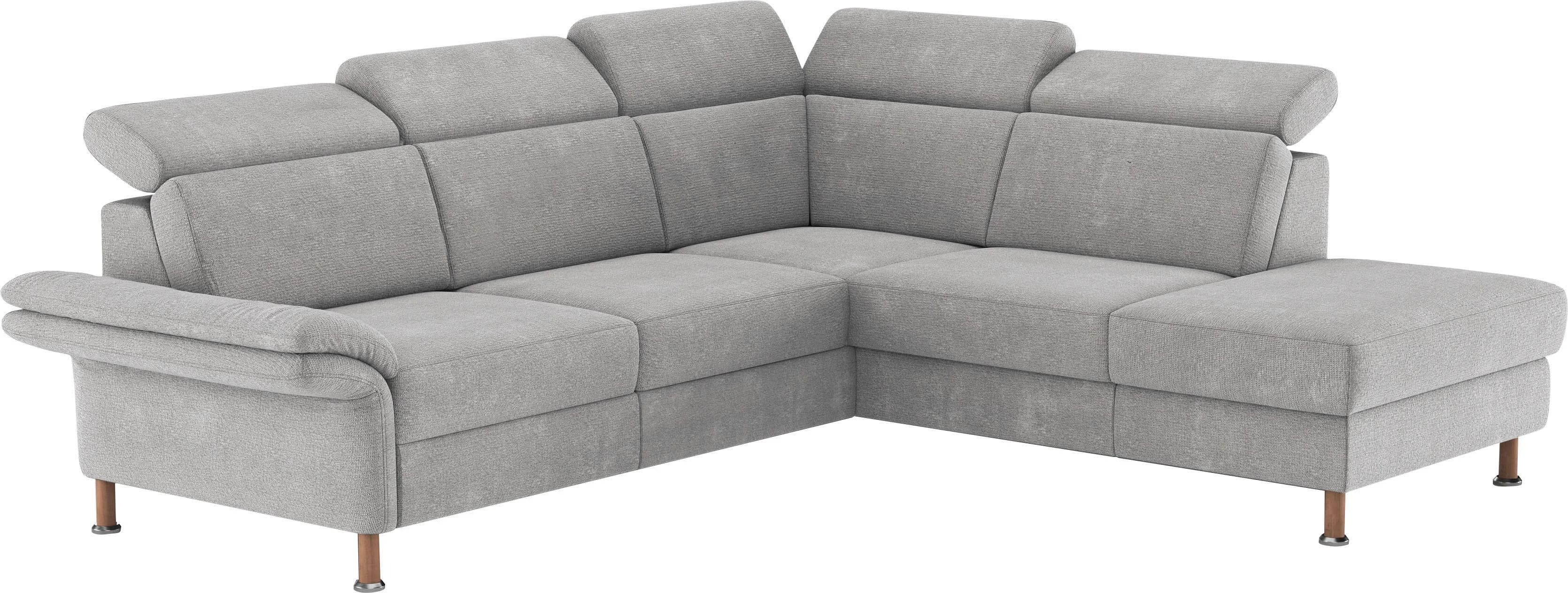 HOME AFFAIRE Calypso L-Form Ecksofa Grau Relaxfunktion