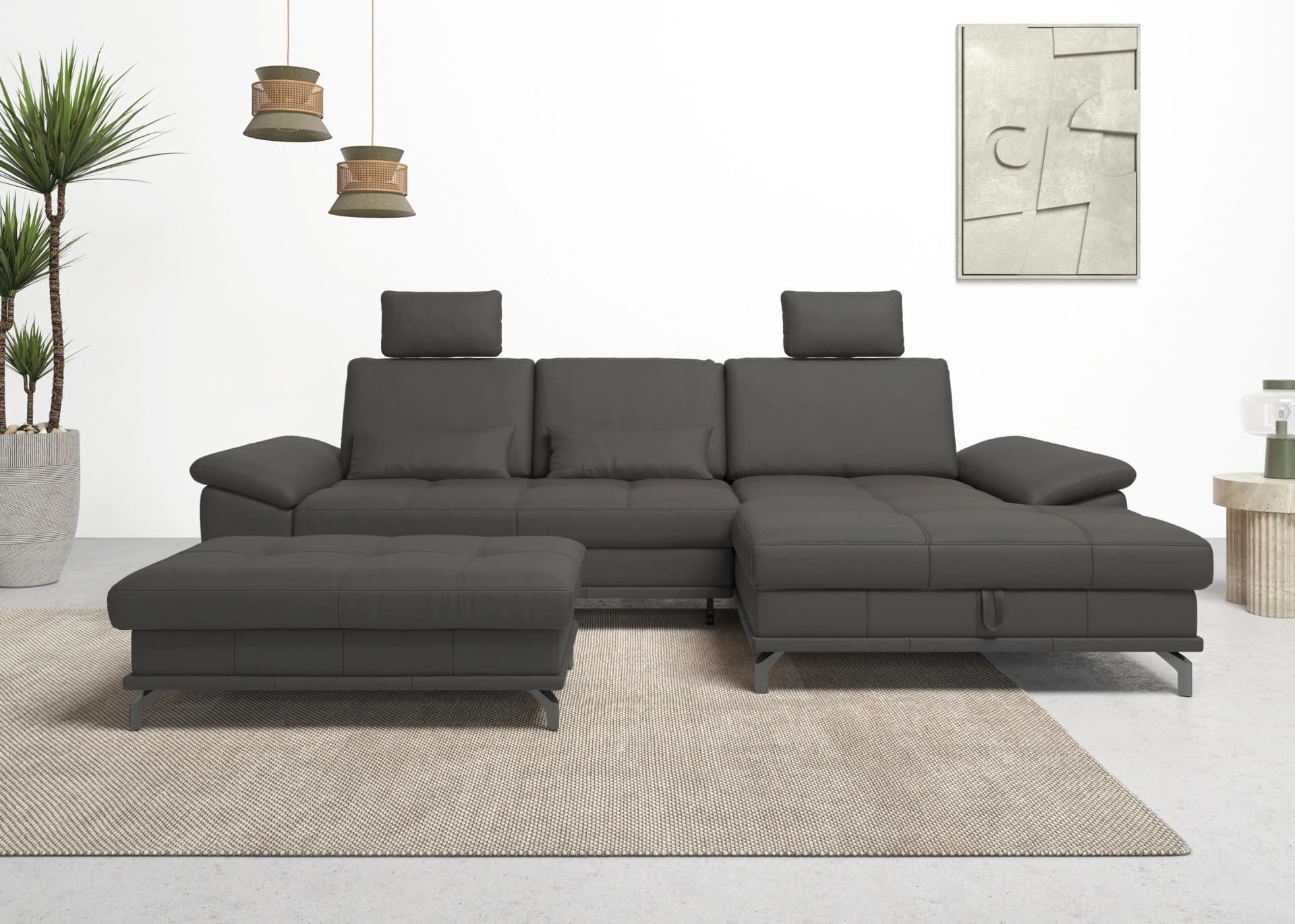 OTTO HOME Ecksofa Costello L-Form mit Bettfunktion und Sitztiefenverstellung