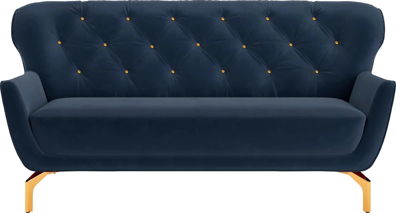 Sit & More Orient 3 3-Sitzer Sofa Blau mit Zierkissen