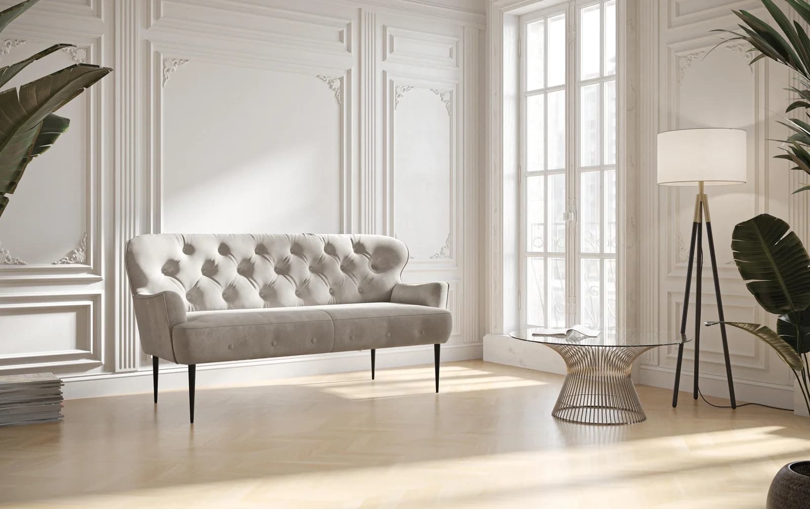 HOME AFFAIRE Sofa Amber 2,5-Sitzer Anthrazit Polyester