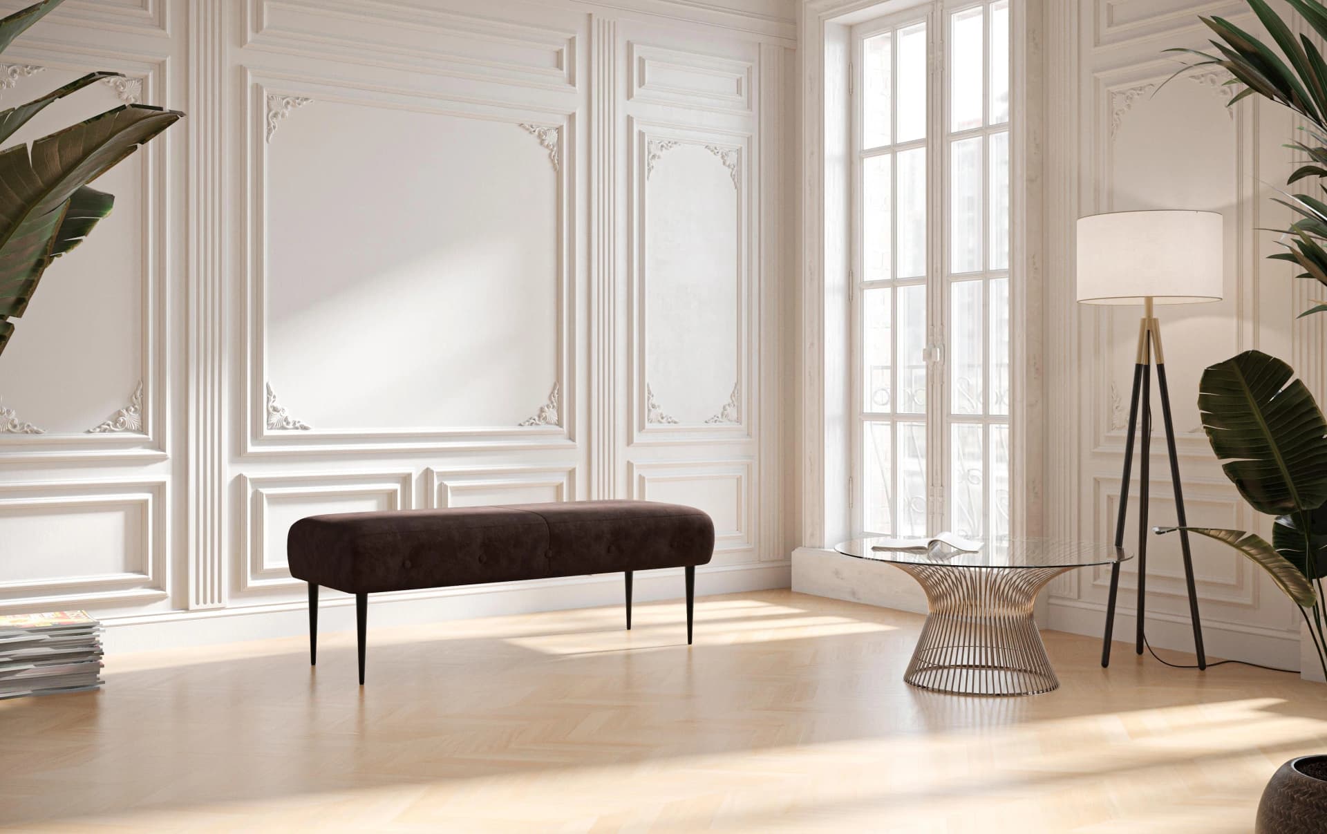 HOME AFFAIRE Amber 2-Sitzer Sofa Braun Lederoptik