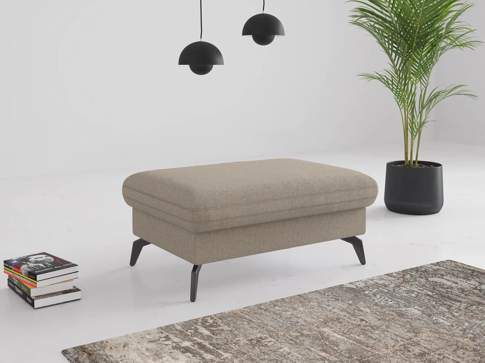 SIT & MORE Morris Jubi Stauraumhocker Taupe mit Staufach