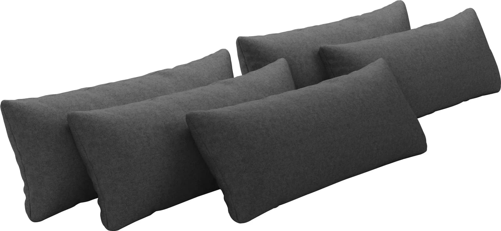 OTTO HOME Sofakissen Mikado 5er-Set Dunkelgrau