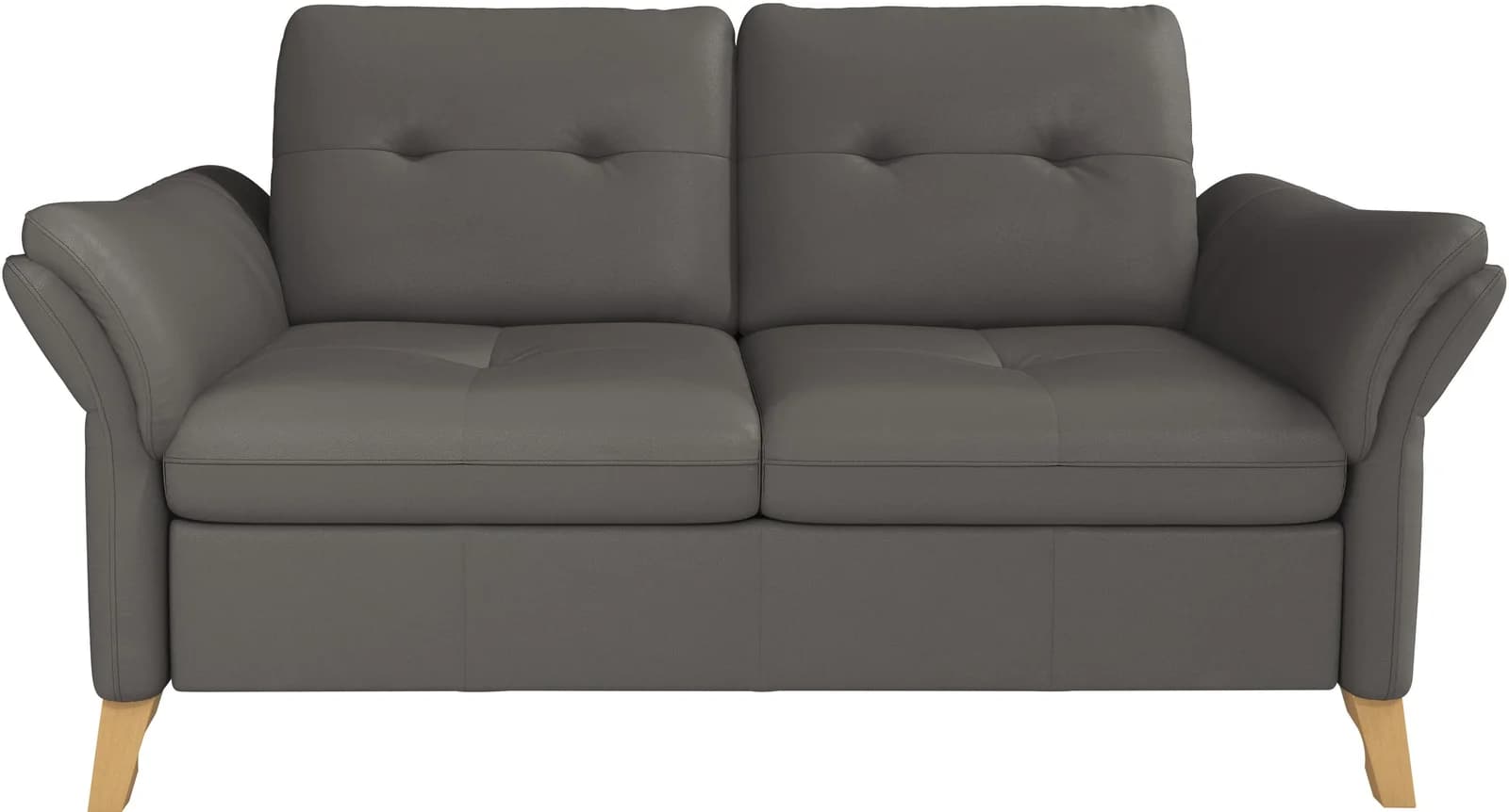 Sit & More 2-Sitzer Sofa Göteborg Mocca Naturleder