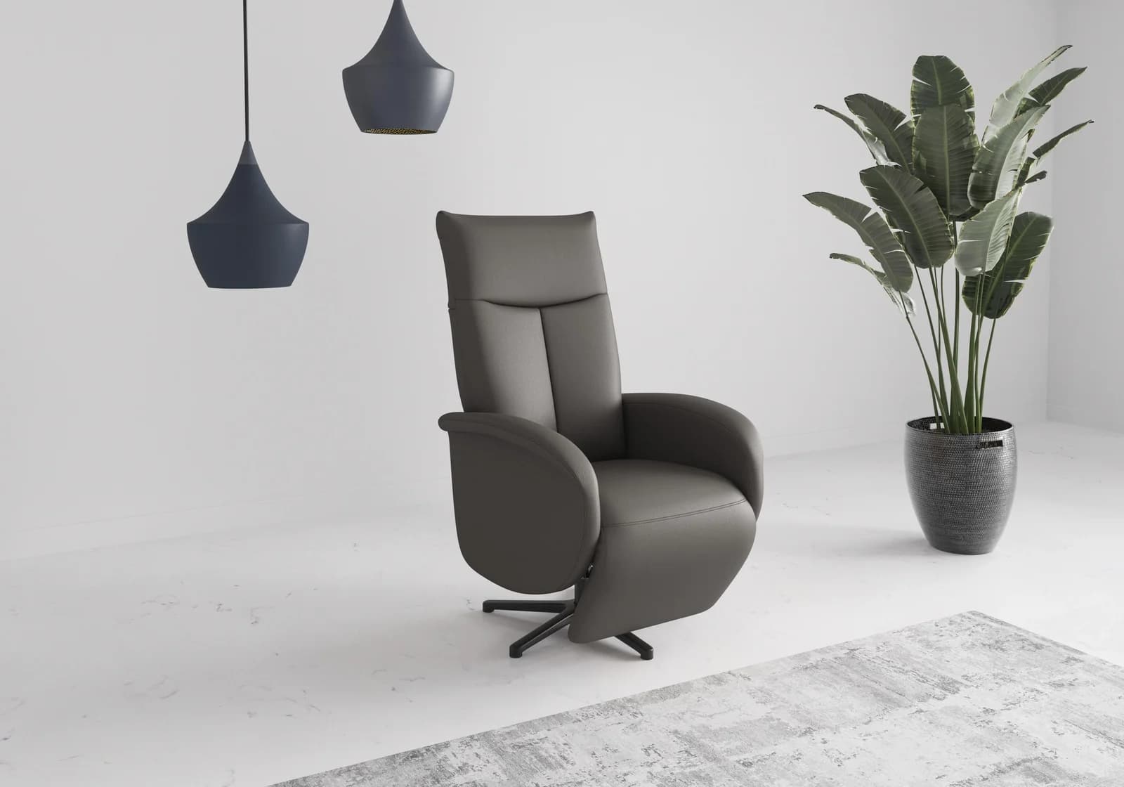 Sit & More TV-Sessel Zora Mocca mit Aufstehhilfe und 2 Motoren