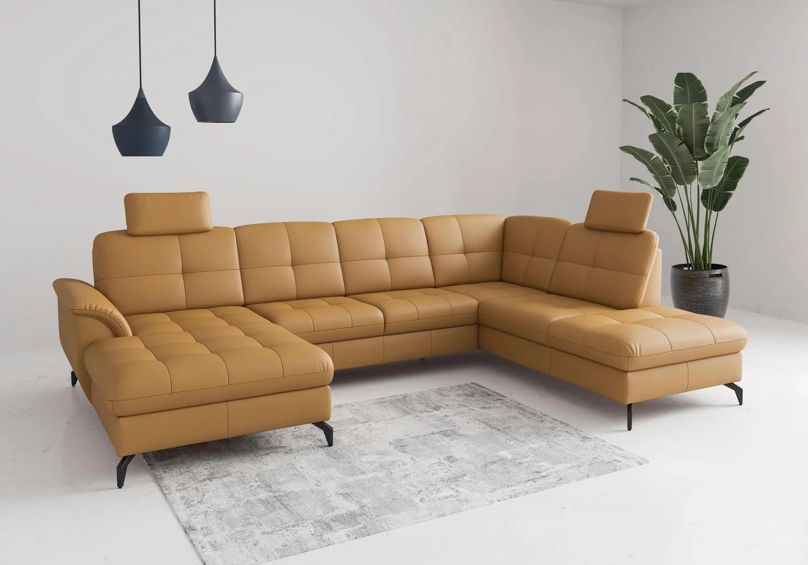 SIT & MORE Wohnlandschaft Zora Curry