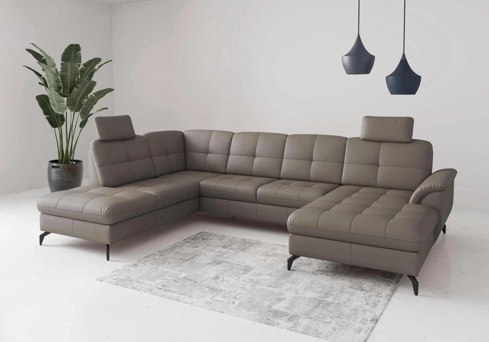 SIT & MORE Wohnlandschaft Zora delphine mit mega-Recamiere