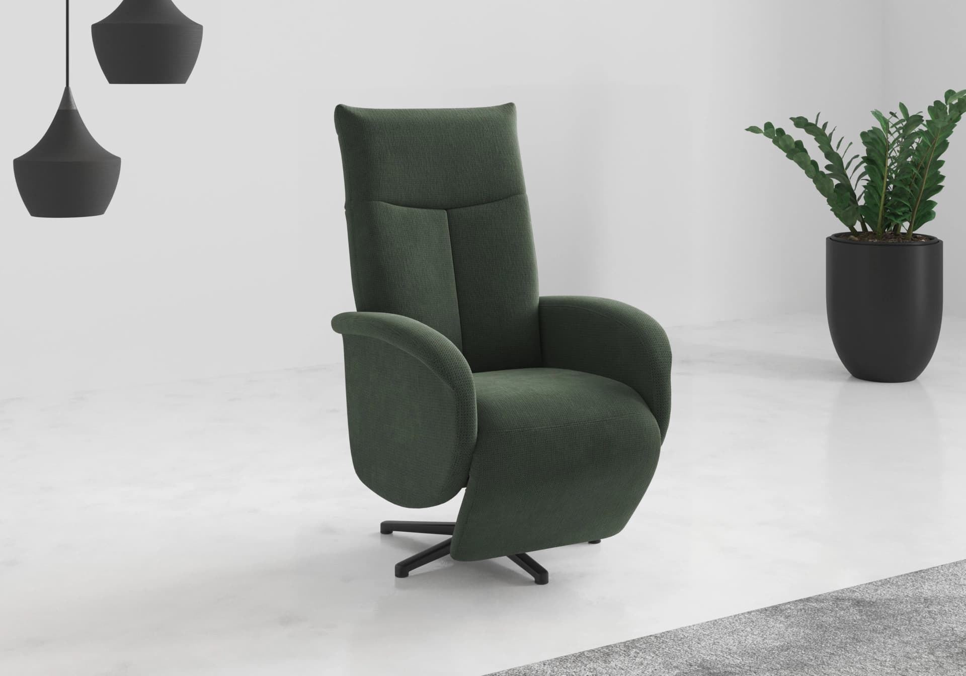 Sit & More TV-Sessel Glendale Jungle mit Aufstehhilfe