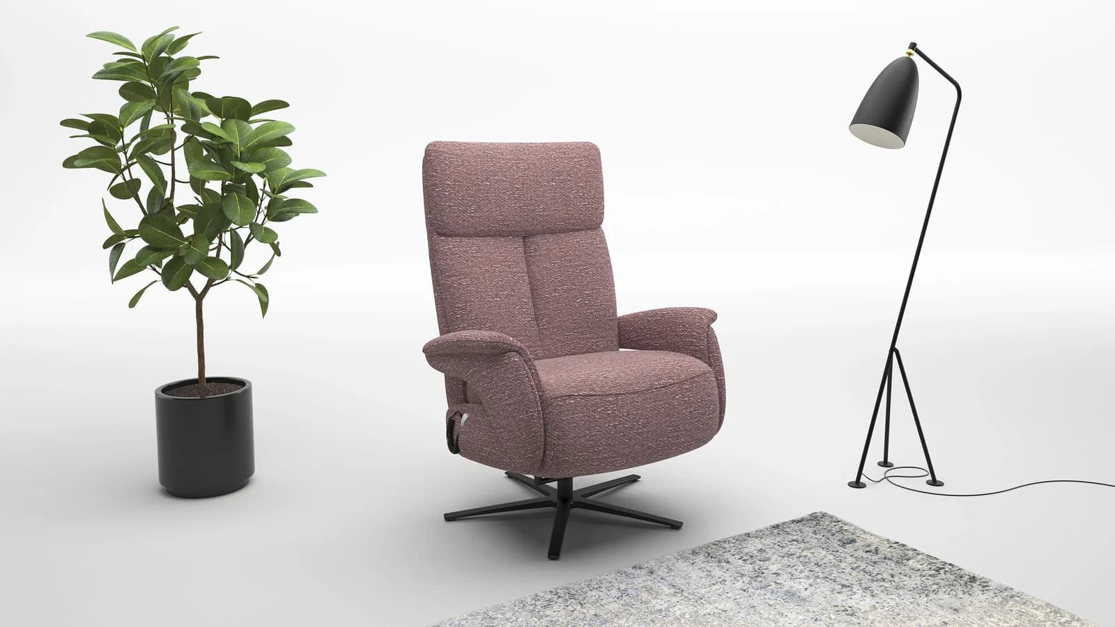 Sit & More TV-Sessel Triple Seven Xtra Large Aubergine