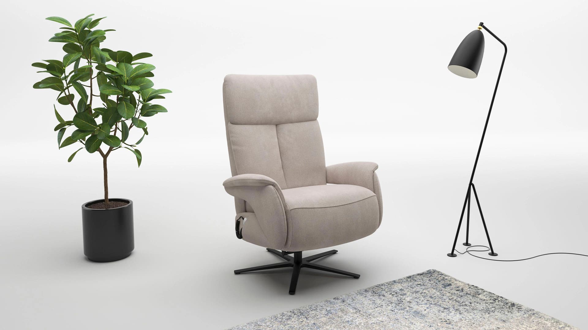 Sit & More TV-Sessel Triple Seven Xtra large, Herz-Waage Funktion, 200kg belastbar, grau