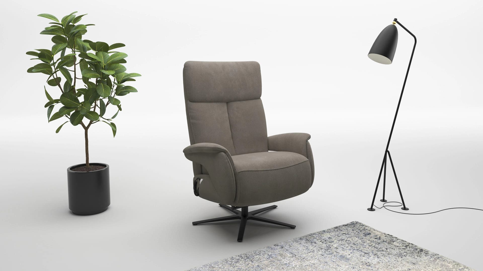 TV-Sessel Sit & More Triple Seven Xtra Large, bis 200kg belastbar, mit Herz-Waage-Funktion, braun