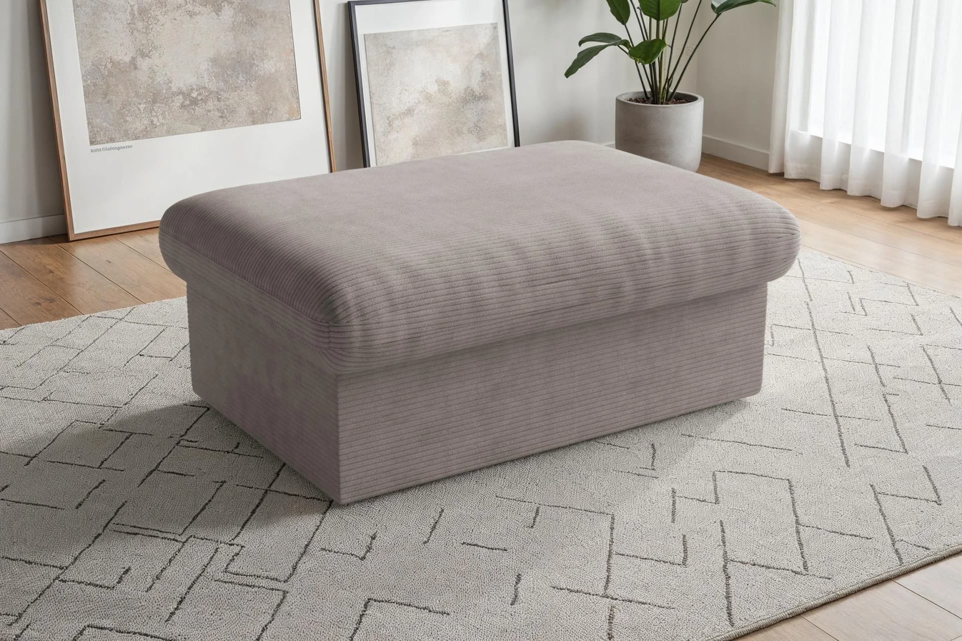 Polsterhocker Moreno 90 cm Sit & More mit Stauraum