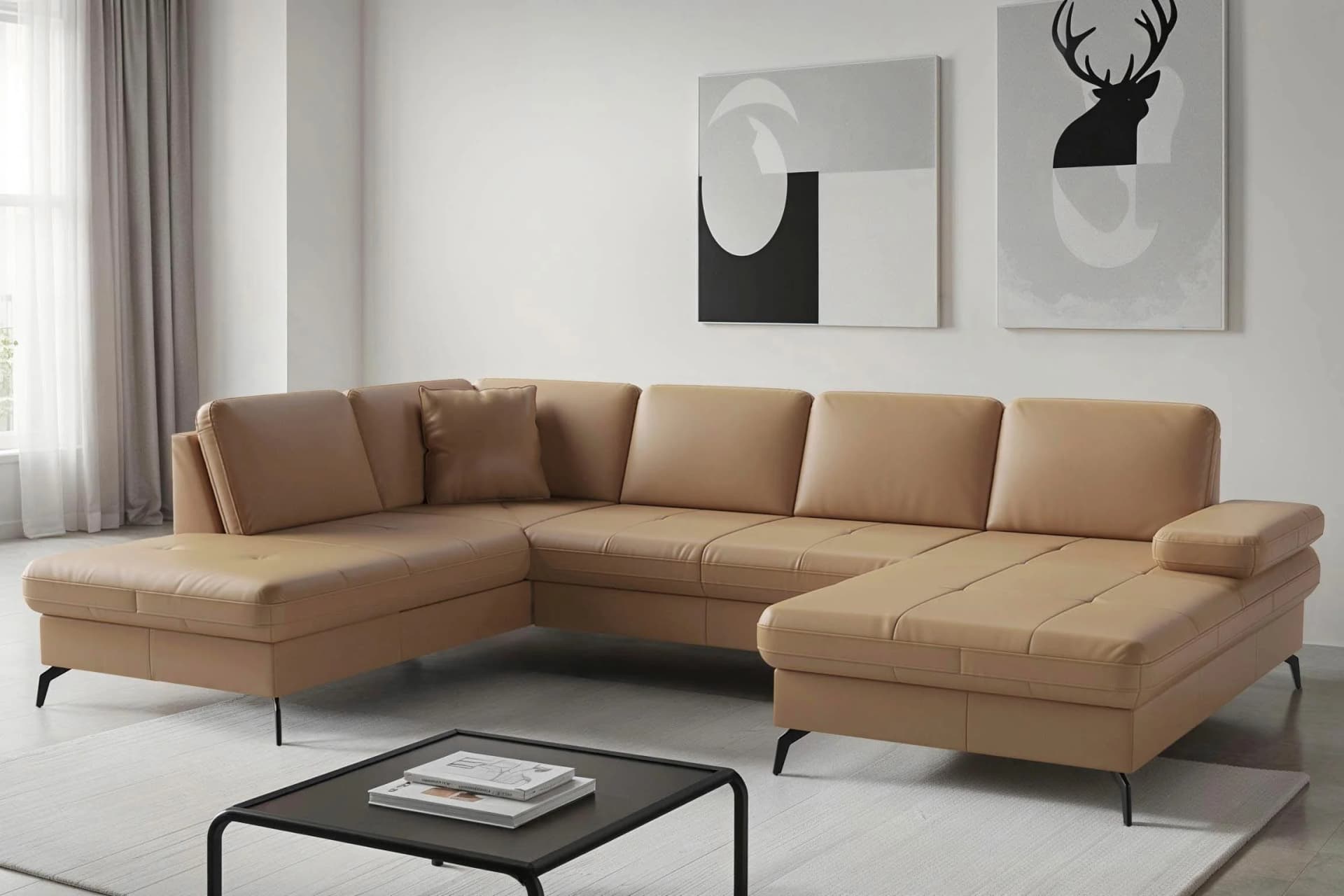 Wohnlandschaft Sit & More Morris Jubi Cappuccino