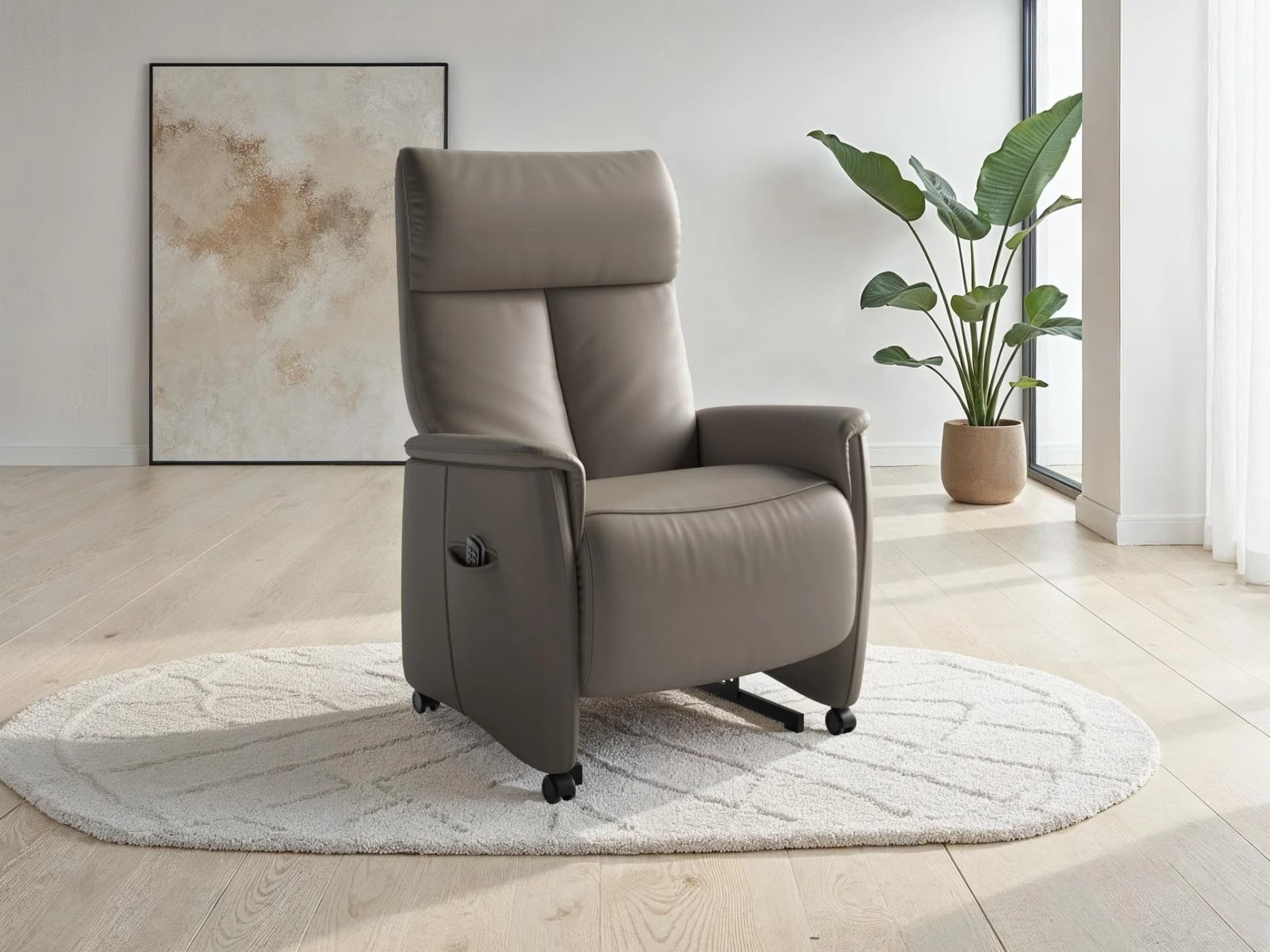 SIT & MORE TV-Sessel Cremona Comfort Plus NaturLEDER® Elektrisch Verstellbar