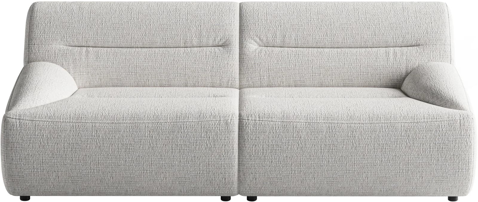 SIT & MORE Big-Sofa Scrabble Ivory Chenille 200cm