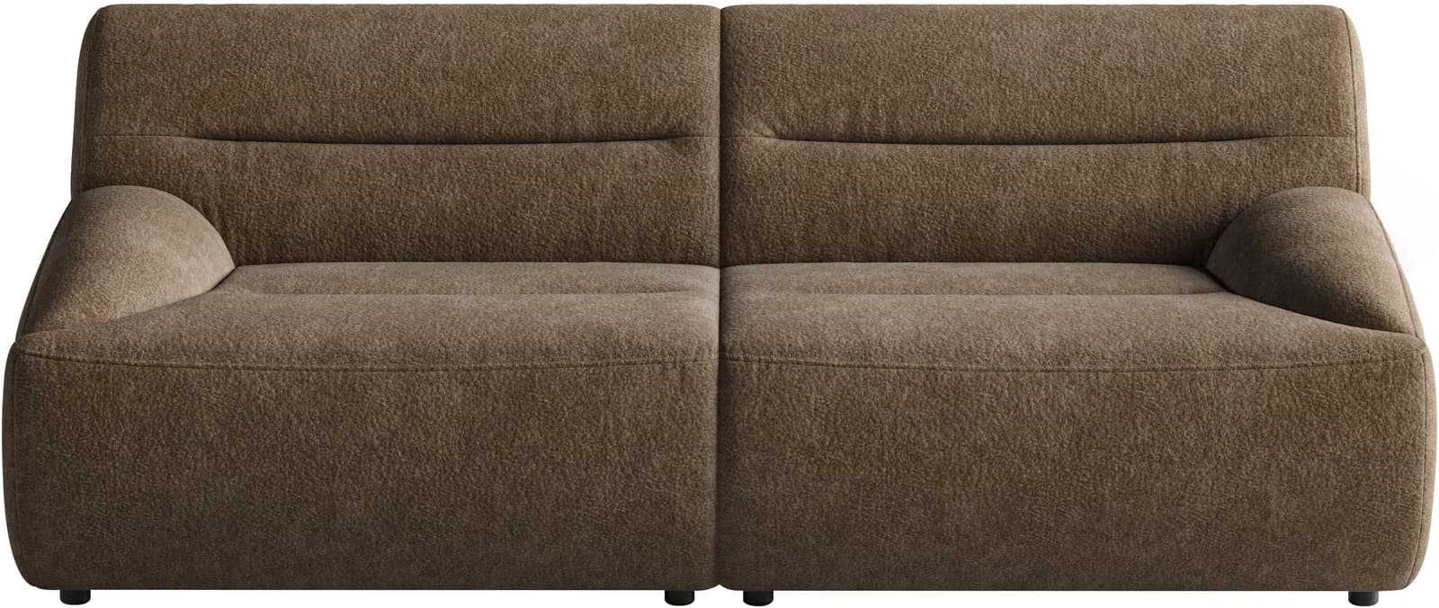 SIT & MORE Big-Sofa Scrabble Braun Microfaser Modern