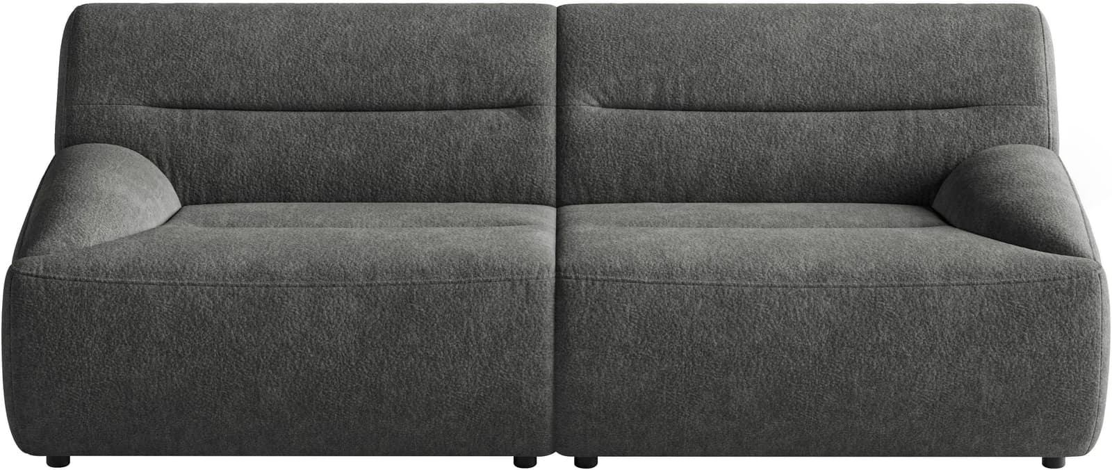 SIT & MORE Big-Sofa Scrabble 200cm grau Microfaser