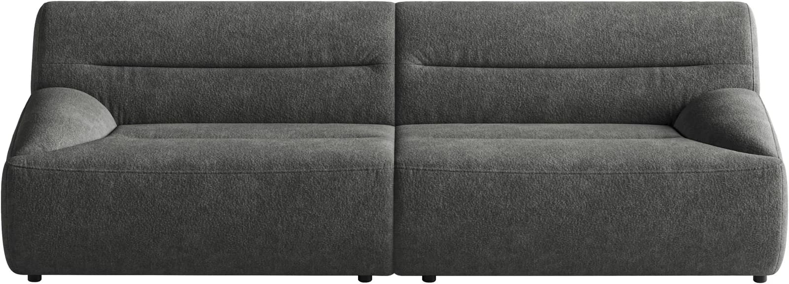 SIT & MORE Big-Sofa Scrabble grau Microfaser
