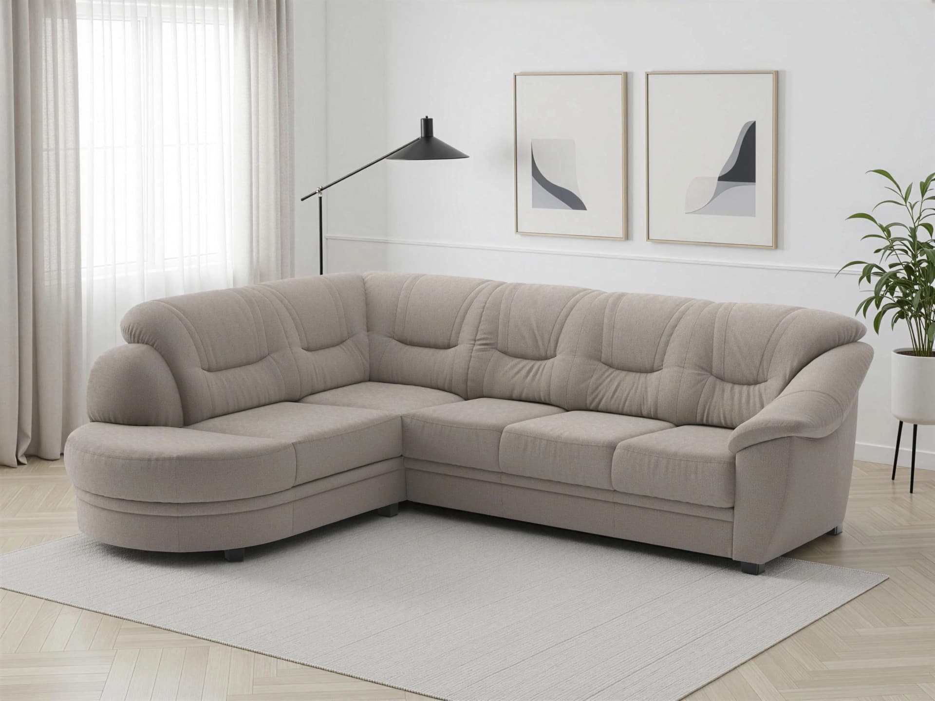 SIT & MORE Ecksofa Savona taupe mit Bettfunktion