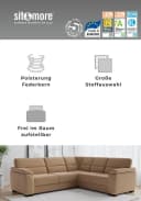 sit&more 3-Sitzer Sofa Montego mit Federkern und Holzfüßen Bild 5
