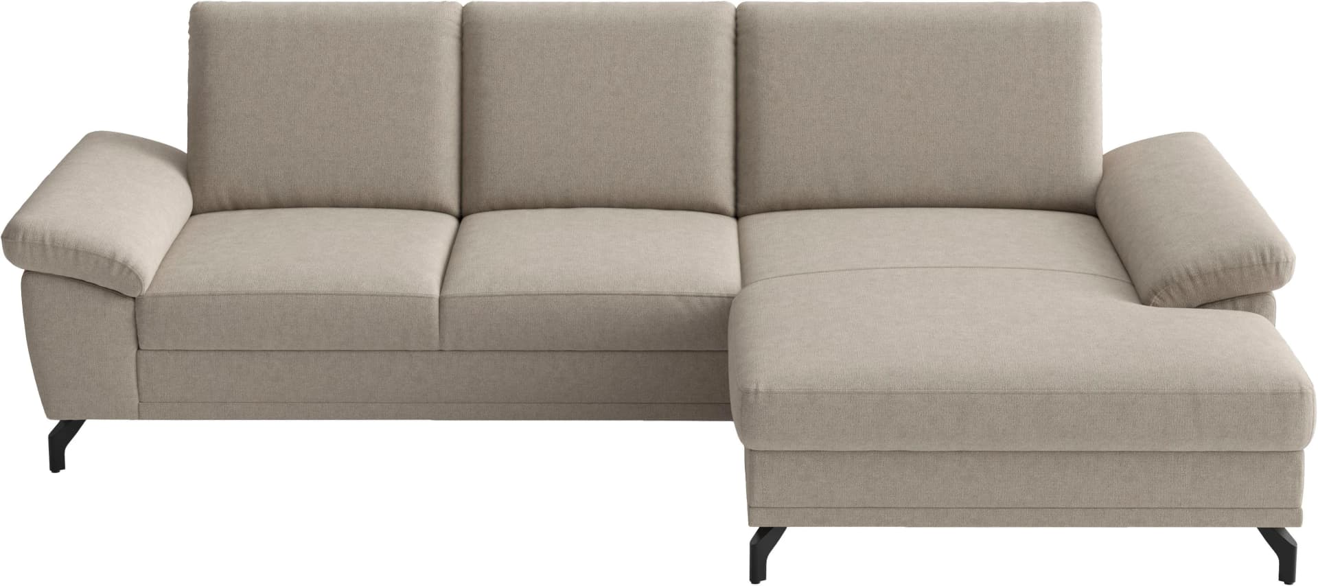 SIT & MORE Ecksofa Chelsea taupe mit Recamiere