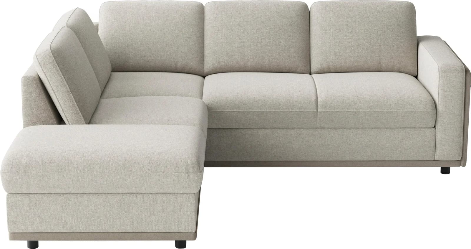 SIT & MORE Ecksofa Cordoba Beige mit Bettfunktion und Stauraum