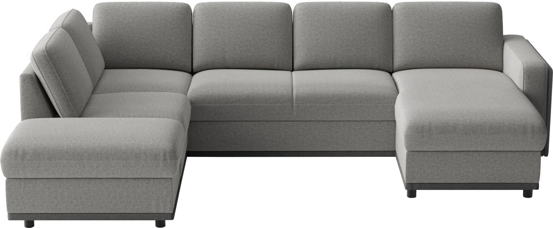 SIT & MORE Wohnlandschaft Cordoba Grau mit Bettfunktion