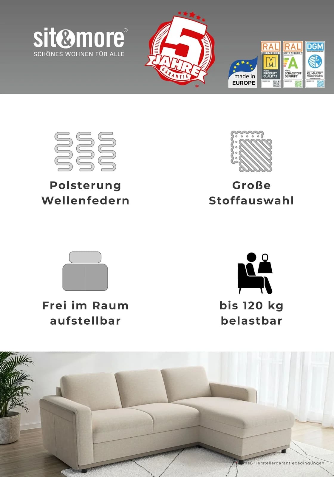 SIT & MORE Polsterhocker Cordoba Schoko Modern