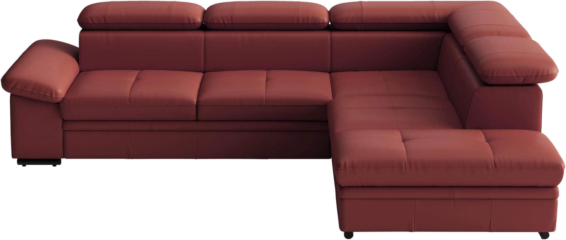 SIT & MORE Ecksofa Viola mit Ottomane und Kopfteilverstellung